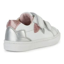 Baskets Blanches Argent Enfant
