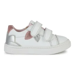 Baskets Blanches Argent Enfant