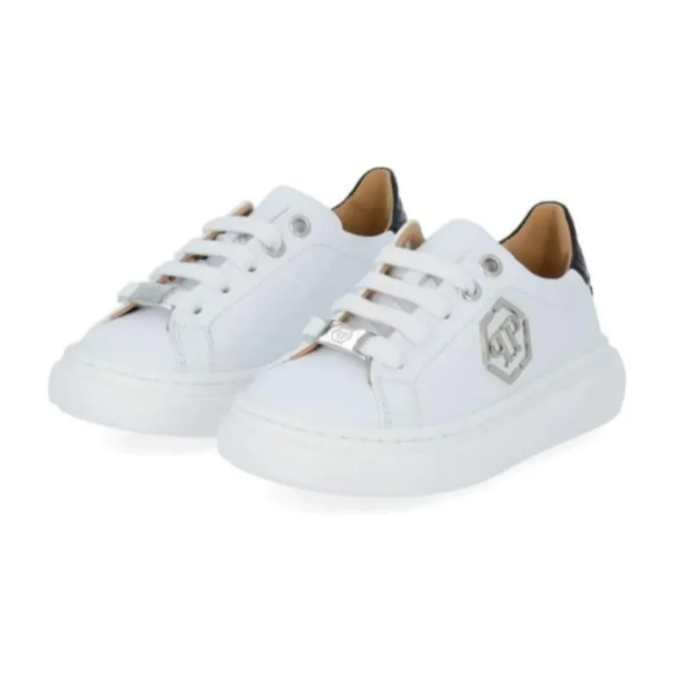 Baskets blanches basses pour enfants