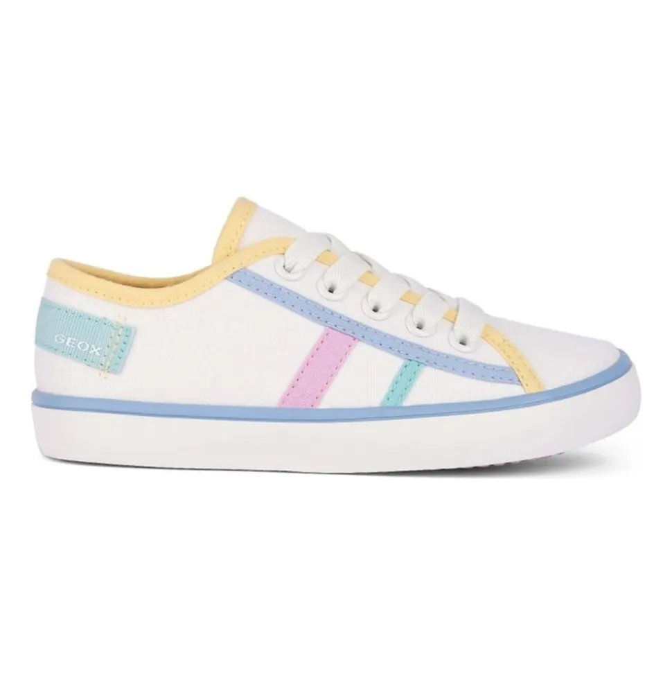 Baskets Blanches Jaunes Enfant