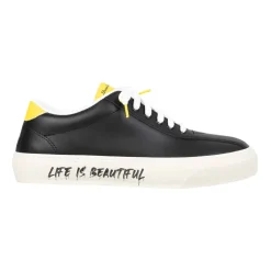 Baskets en cuir