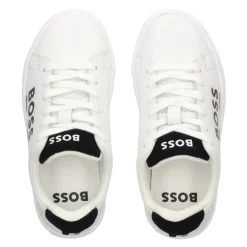 Baskets en cuir avec logo