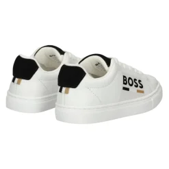 Baskets en cuir avec logo