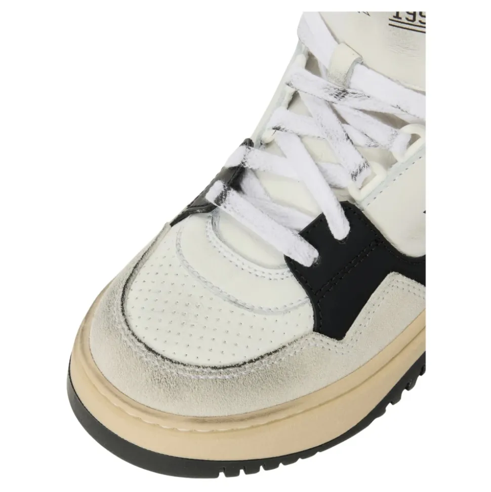 Baskets en cuir avec logo imprimé