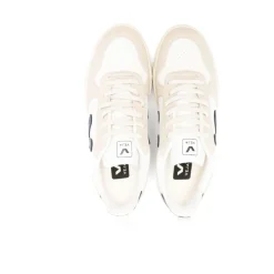 Baskets en cuir blanc avec détails multicolores