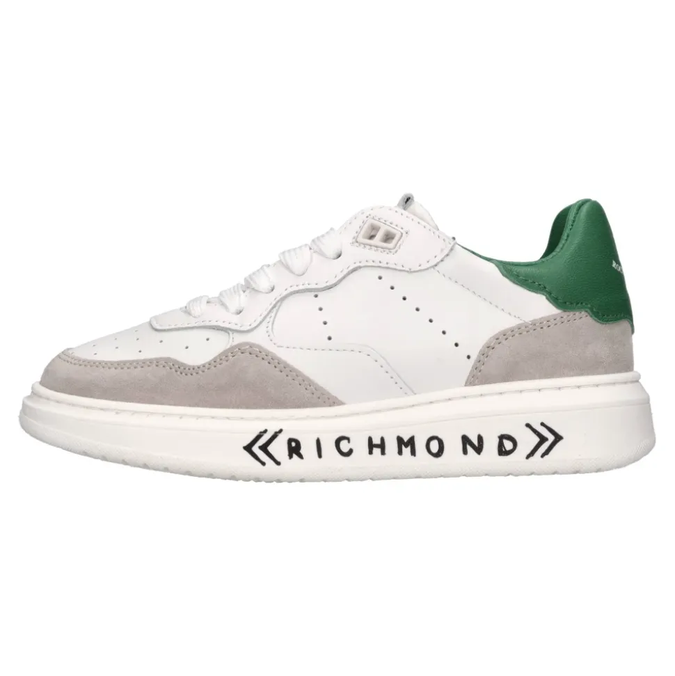 Baskets en cuir et daim