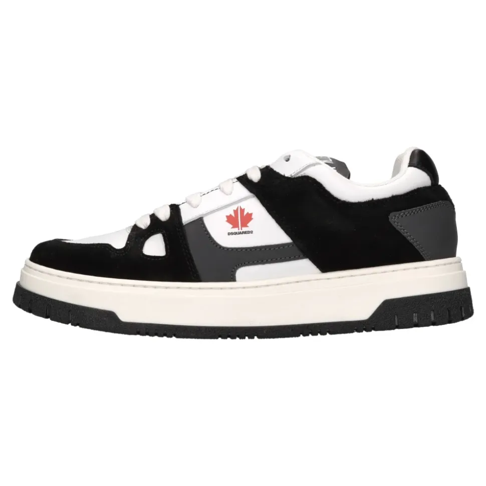 Baskets en cuir et daim