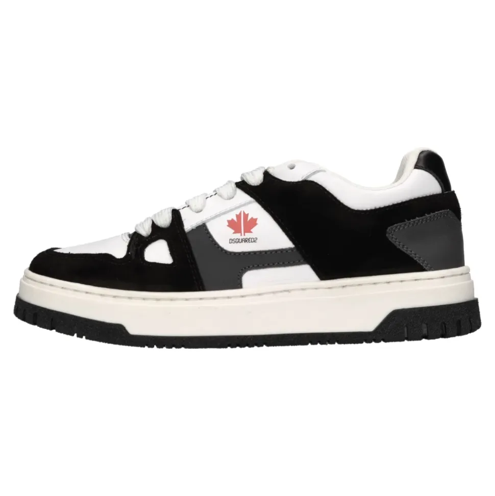 Baskets en cuir et daim