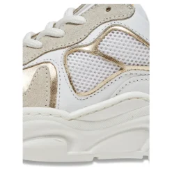Baskets en cuir et en maille