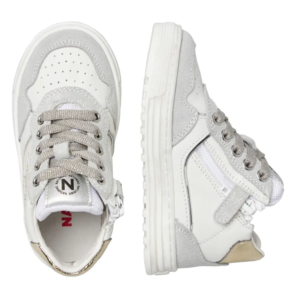 Baskets en cuir et suède HESS HIGH 3 ZIP.