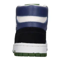 Baskets en cuir et tissu