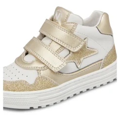Baskets en cuir et tissu pailleté HESS HIGH 3 VL.