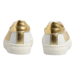 Baskets en cuir logo