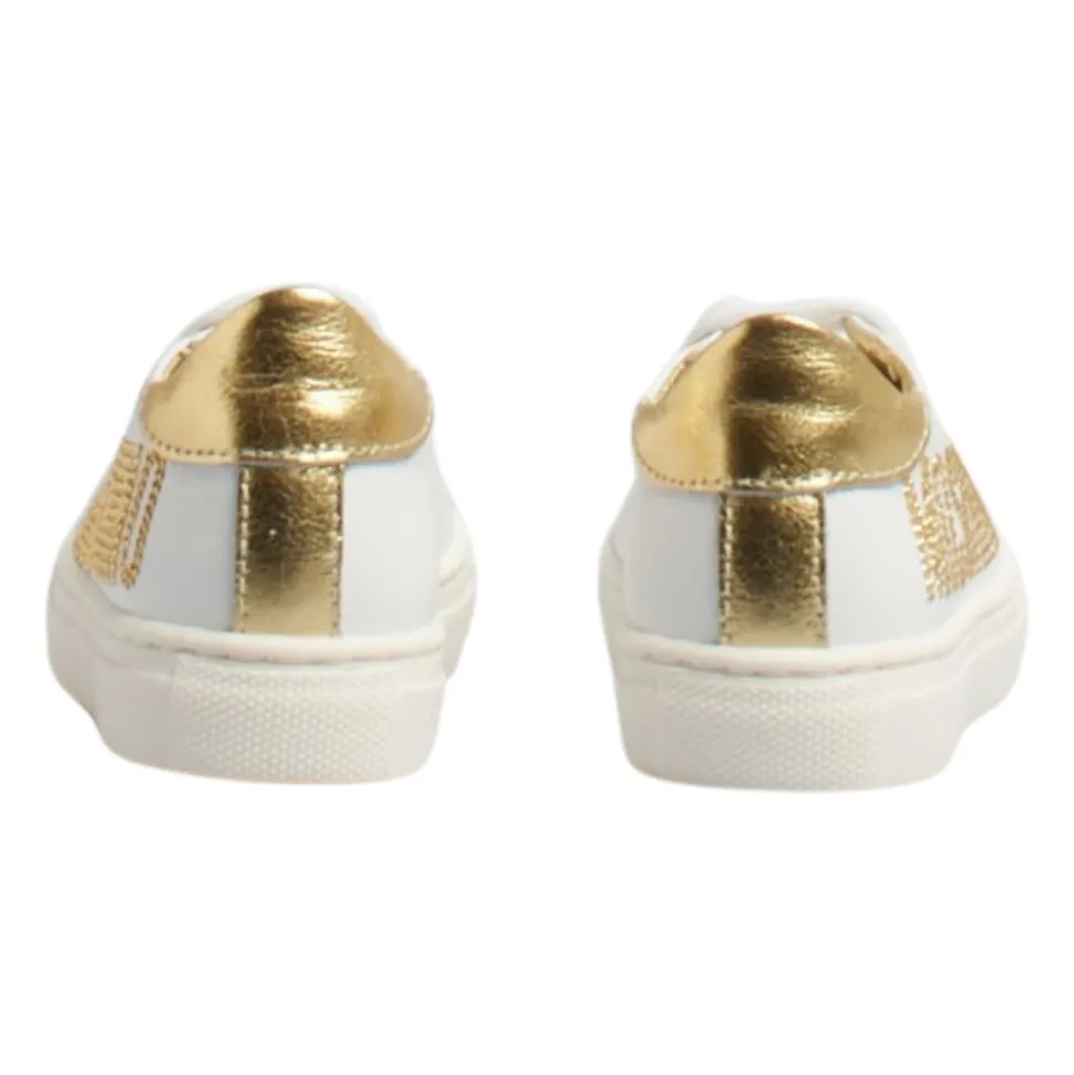Baskets en cuir logo