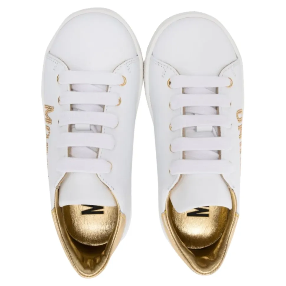 Baskets en cuir logo
