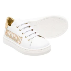 Baskets en cuir logo