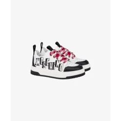 Baskets en cuir Nappa avec logo