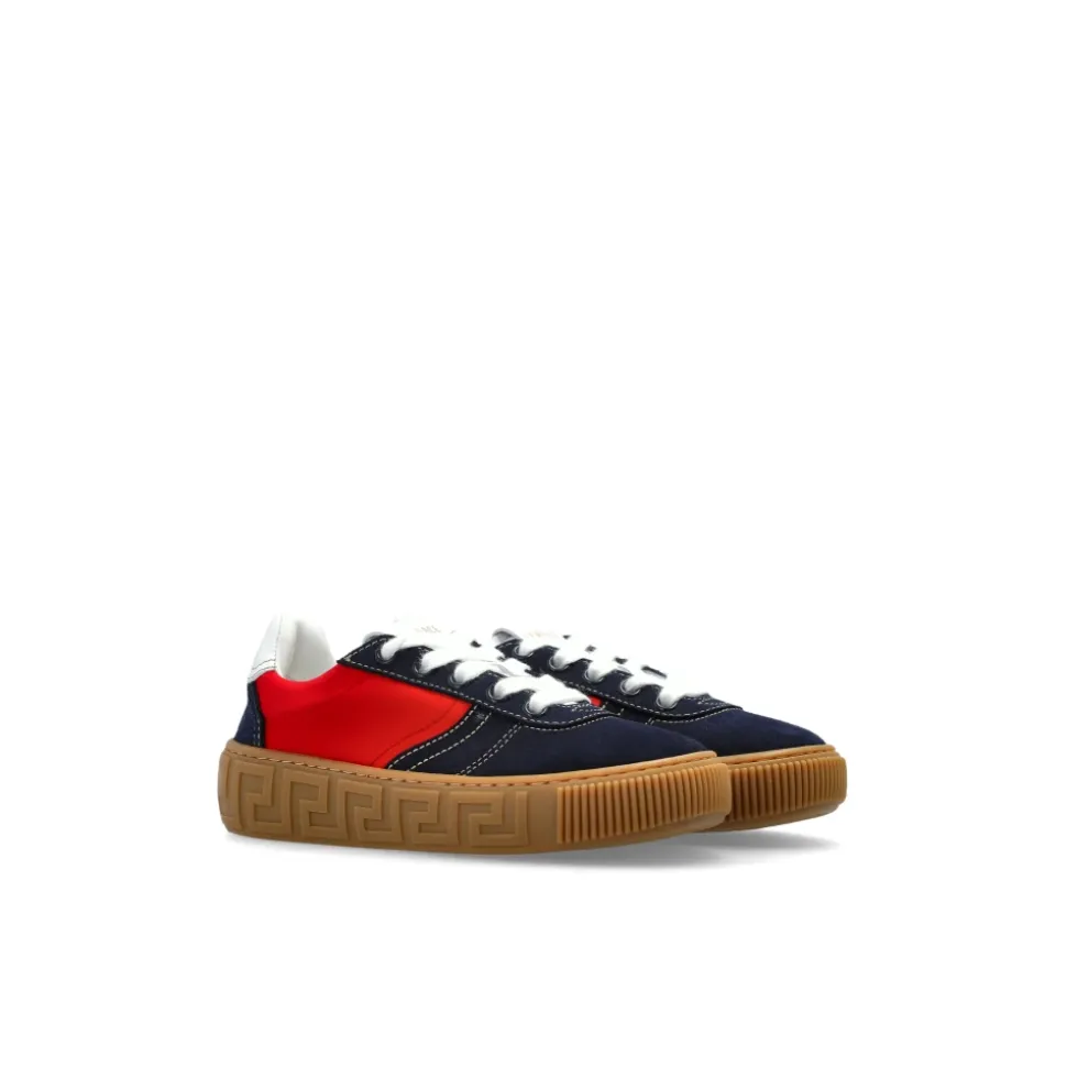Baskets en Daim et Nylon Greca