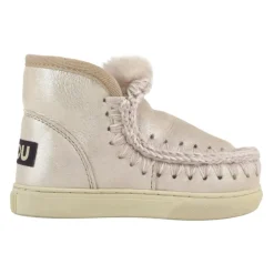 Baskets Enfants Rose Lurex Slip-On