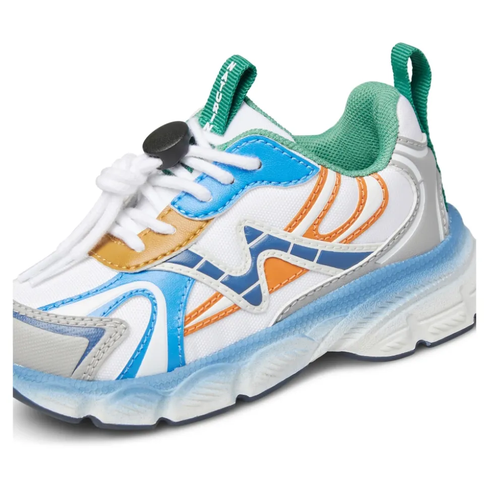 Baskets en similicuir et tissu WAVE.