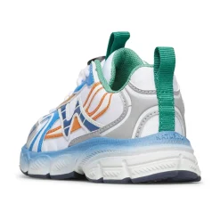 Baskets en similicuir et tissu WAVE.