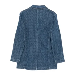 Blazer Croisé en Denim