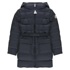 Bleu Enfants Manteau Long Capuche