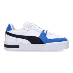 Block Jr Basket Basse Blanc/Bleu/Noir