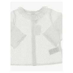 Blouse en col de coton pur