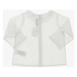 Blouse en col de coton pur