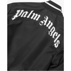 Bomber avec logo incurvé en noir