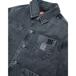 Bomber en jean avec logo