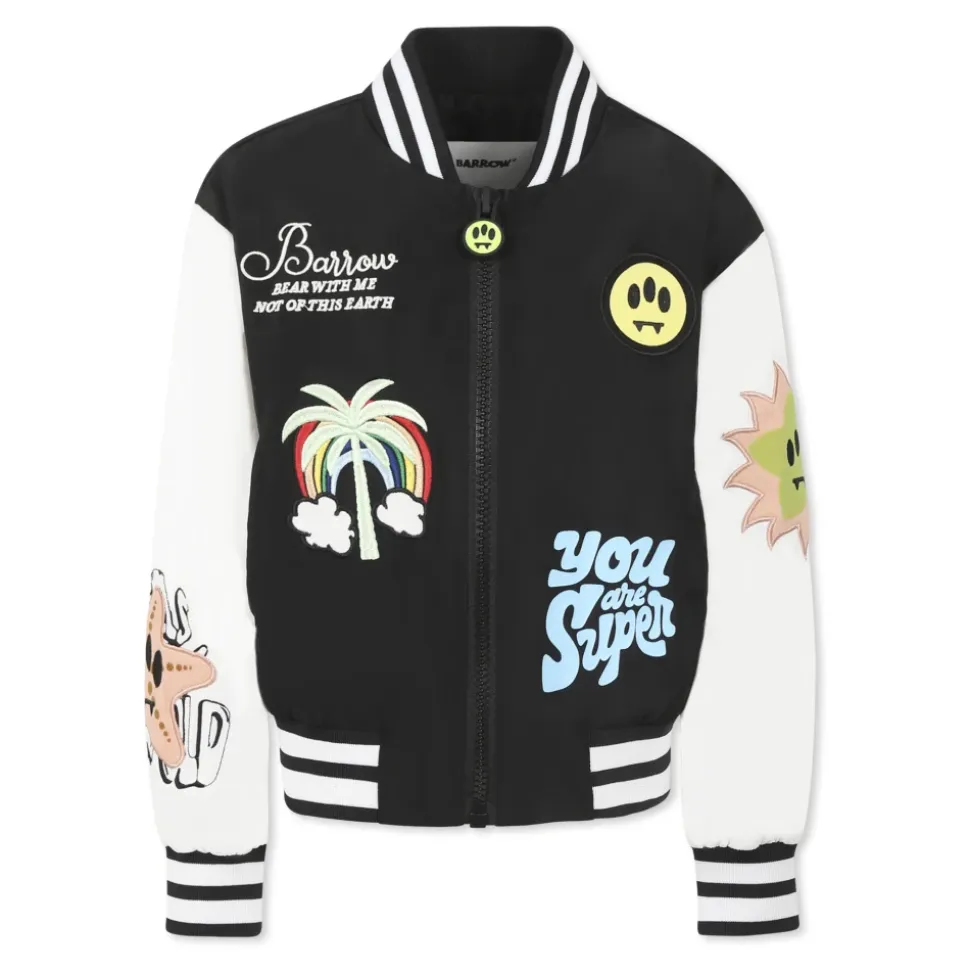 Bomber Noir avec Patch Smiley