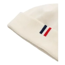 Bonnet en coton avec revers et détail logo