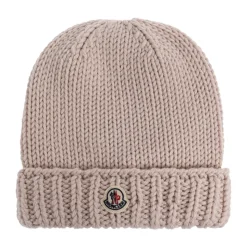 Bonnet en laine avec écusson logo