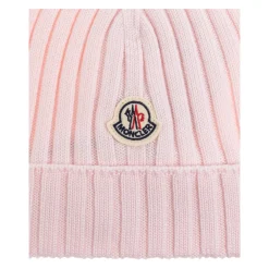 Bonnet en laine avec écusson logo