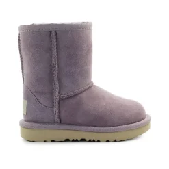 Botte Bébé en Daim Lilas avec Peau de Mouton
