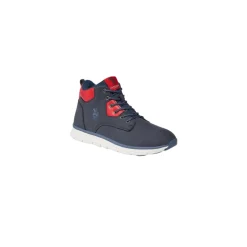 Bottes Basiques Enfant Bleu en Éco-Cuir