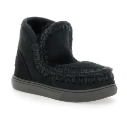 Bottes Cheville Eskimo en Cuir Noir