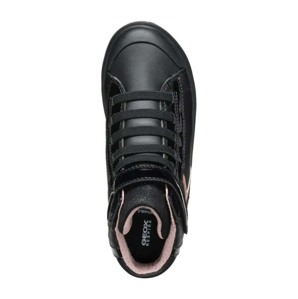 Bottes Enfant Noires Vieux Rose Geox