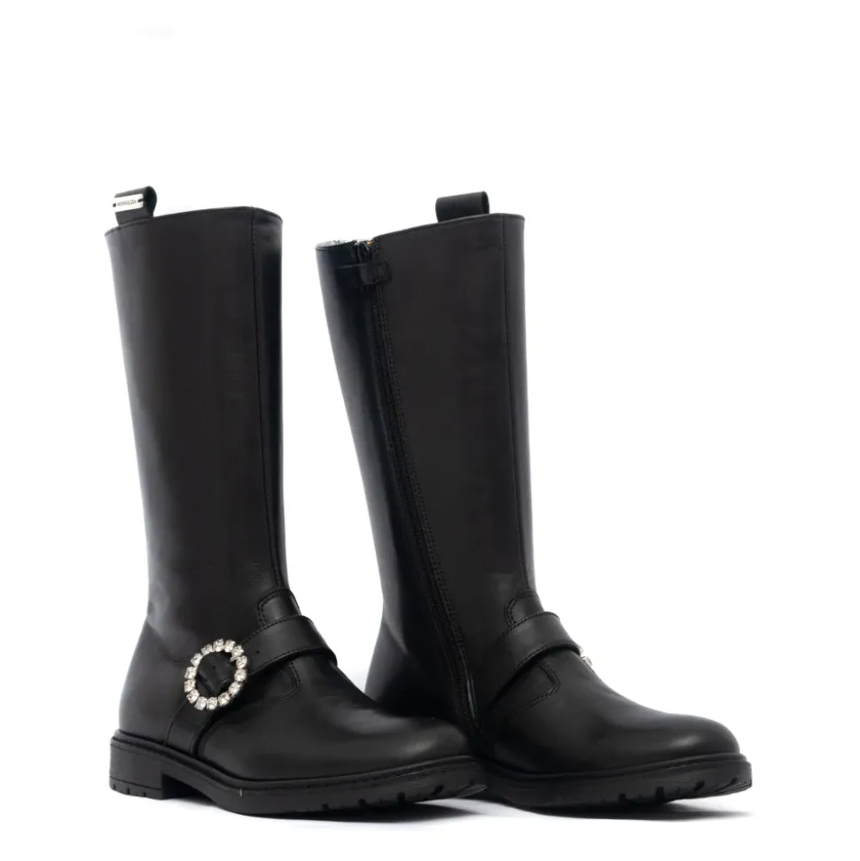 Bottes Hautes avec Boucle en Strass
