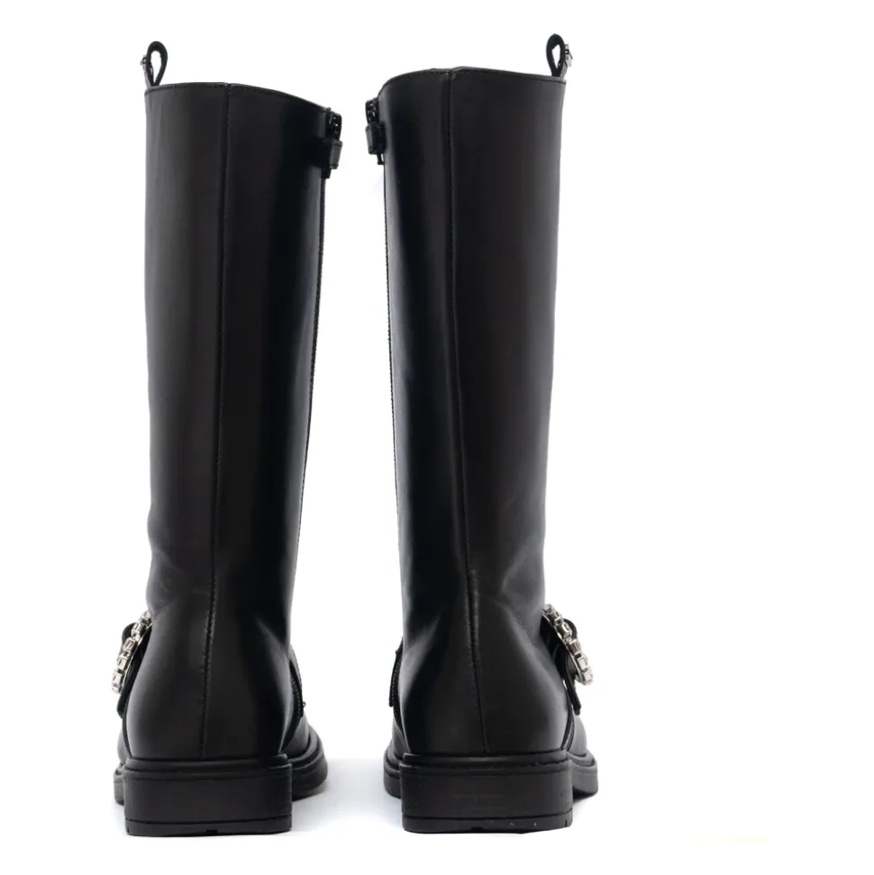 Bottes Hautes avec Boucle en Strass