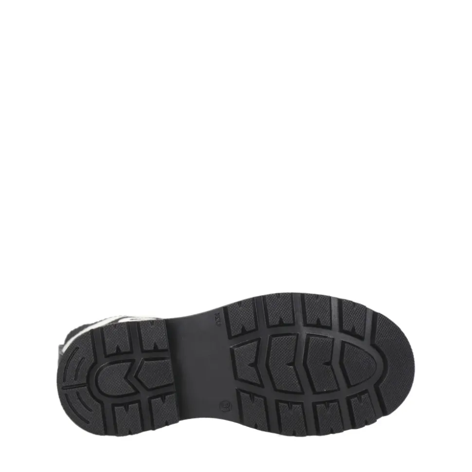Bottes Hautes en Cuir Noir Legging