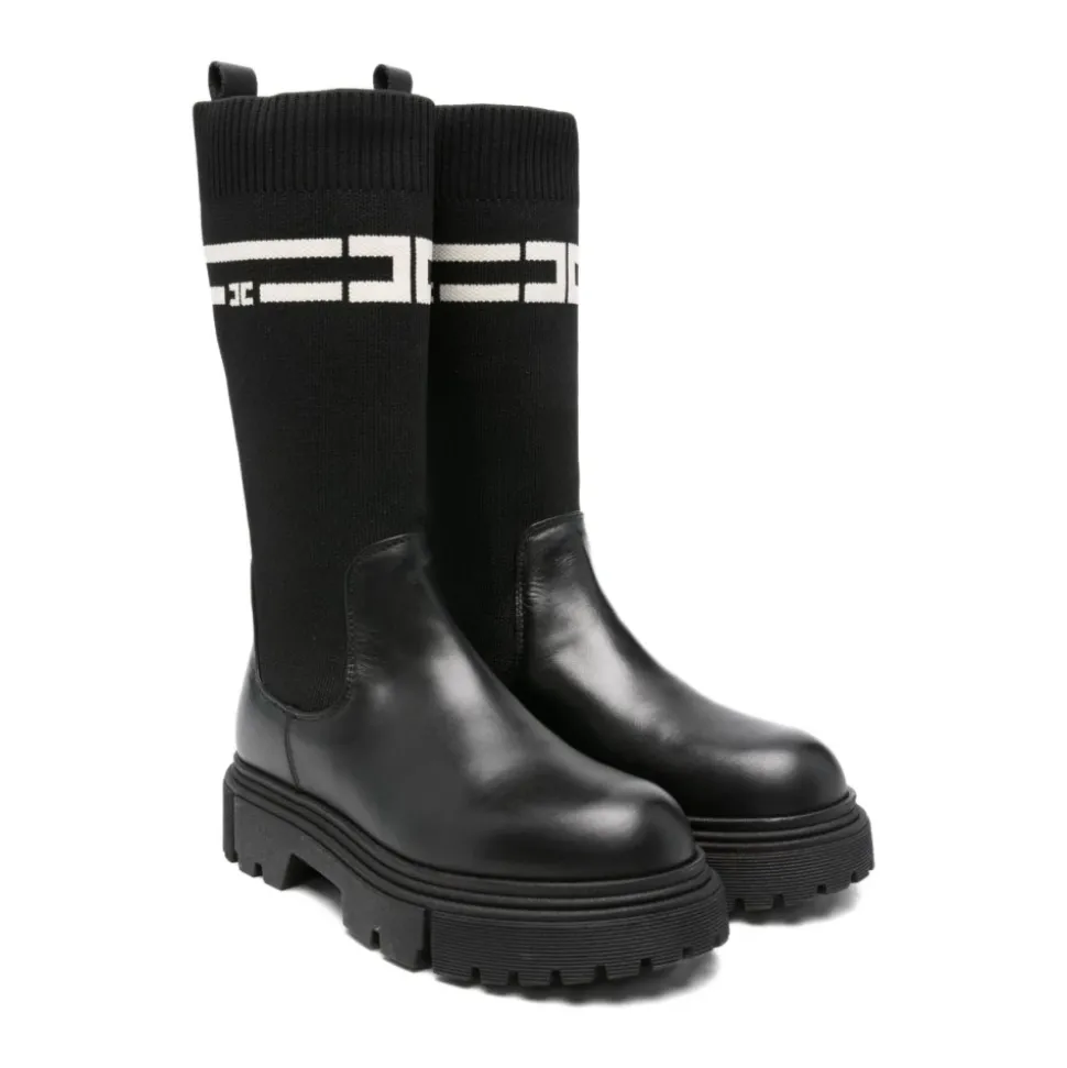 Bottines à enfiler à bout rond