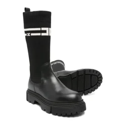 Bottines à enfiler à bout rond