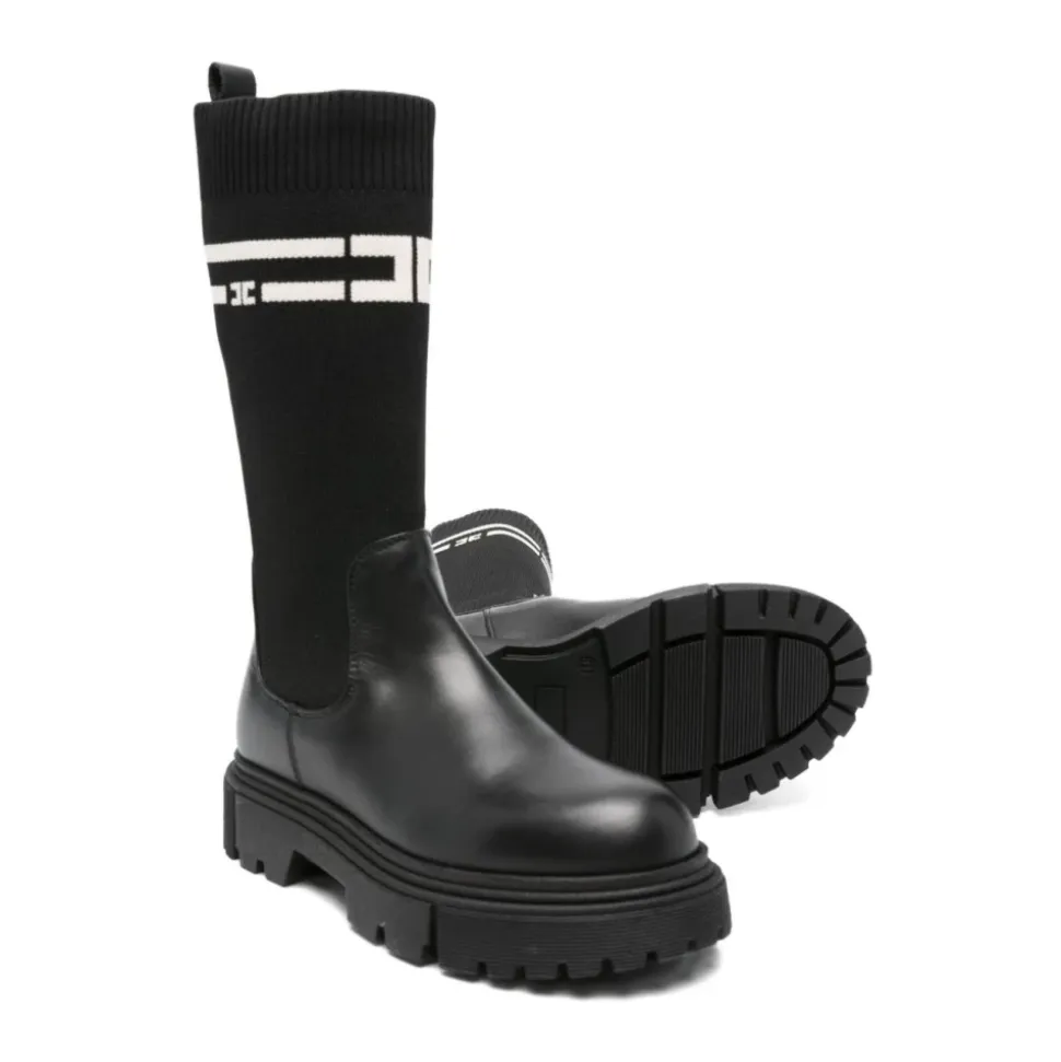 Bottines à enfiler à bout rond