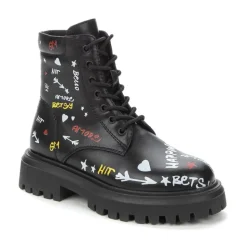 Bottines Noires Fermées pour Filles