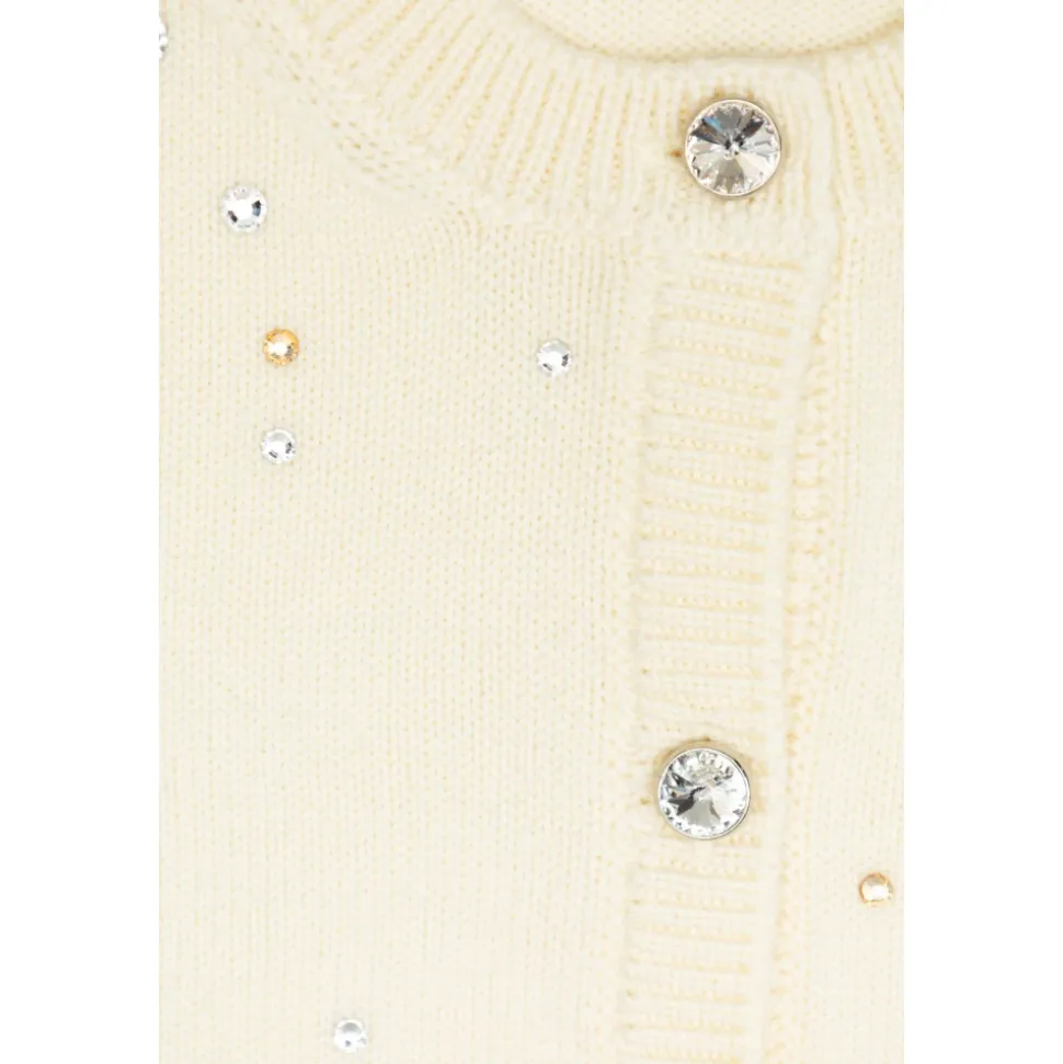 Cardigan avec Cristaux Scintillants