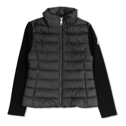 Cardigan à Col Roulé avec Devant Matelassé