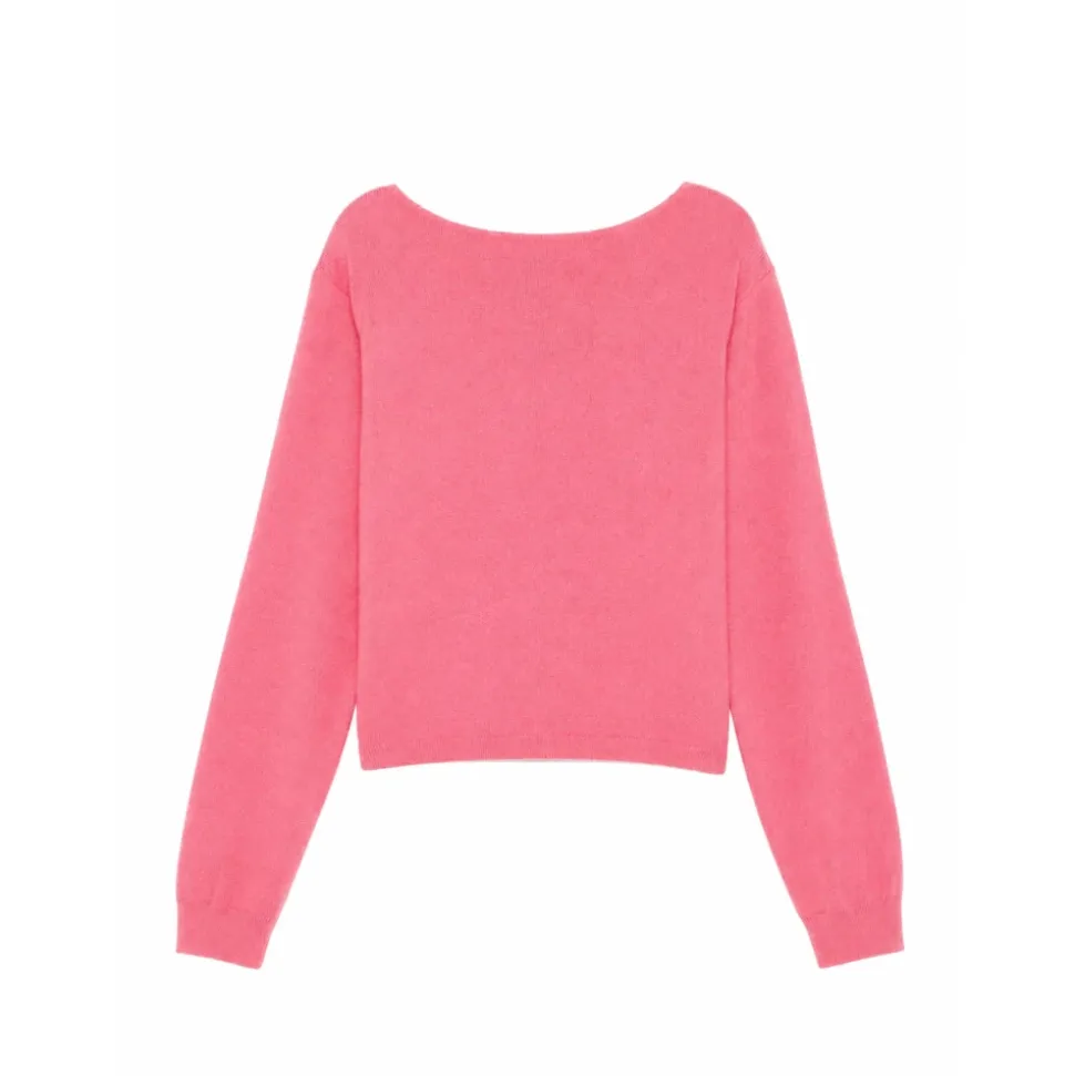 Cardigan en coton à col en V